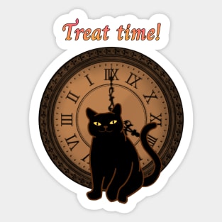 Kittycat's meowloween treat time Sticker